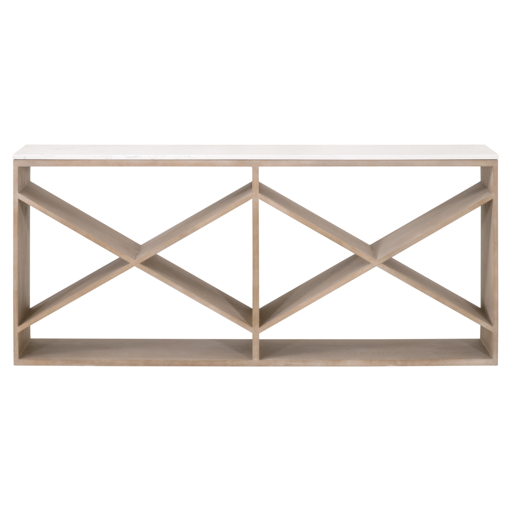 Quartz store console table